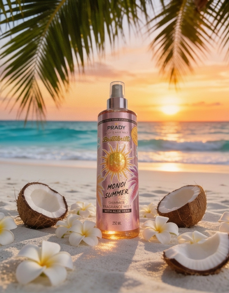 Brume parfumée Monoï Summer Prady - Senteur Estivale Exotique