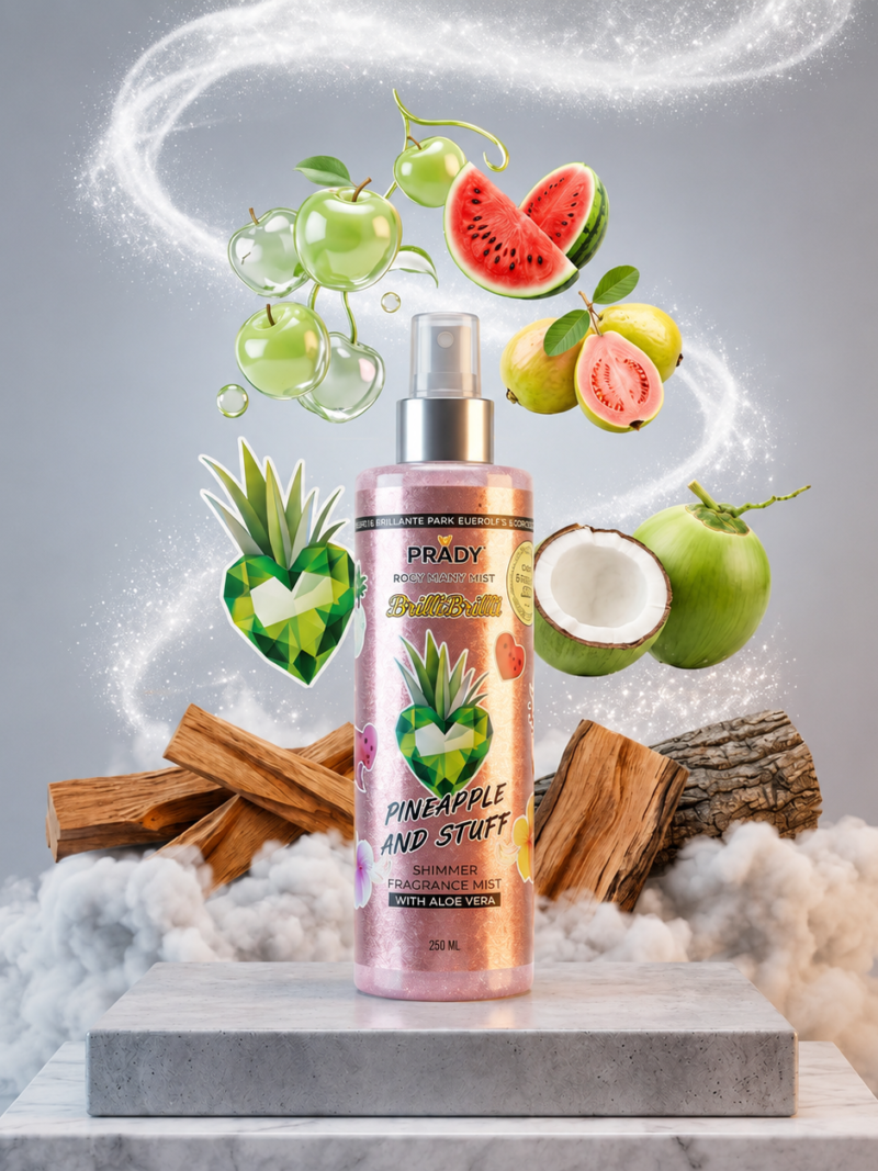Brume parfumée Pineapple and Slucks Prady Brilli Brilli - Pailletée et Fruitée