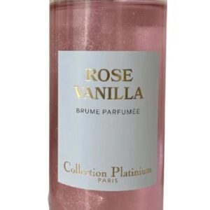 Brume parfumée pailletée Rose Vanilla collection platinium