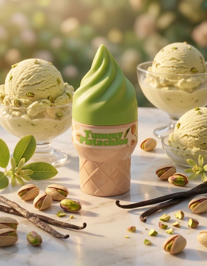Eau de Toilette Ice Cream Pistache 100 ml, parfum gourmand aux notes de pistache grillée